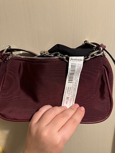 Beden bordo Renk Stradivarius Bordo Omuz Çantası