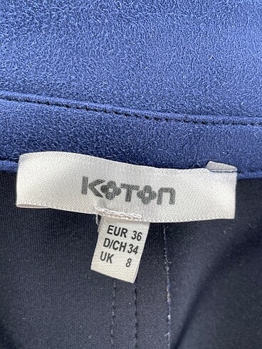 36 Beden lacivert Renk Koton Kaban %70 İndirimli.