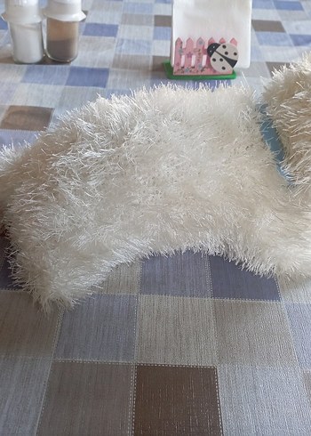 Beden Renk Beyaz El Yapımı Oyuncak Kedi