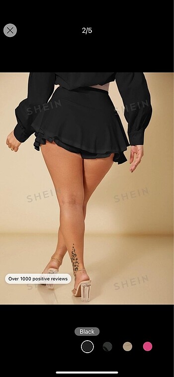 Sheinside Shein şortlu etek