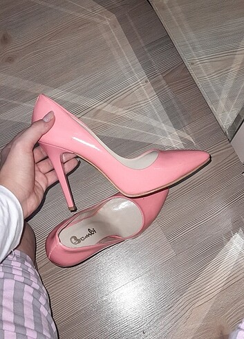 38 Beden pembe Renk Stiletto