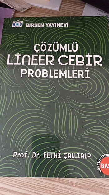 Çözümlü lineer cebir problemleri 