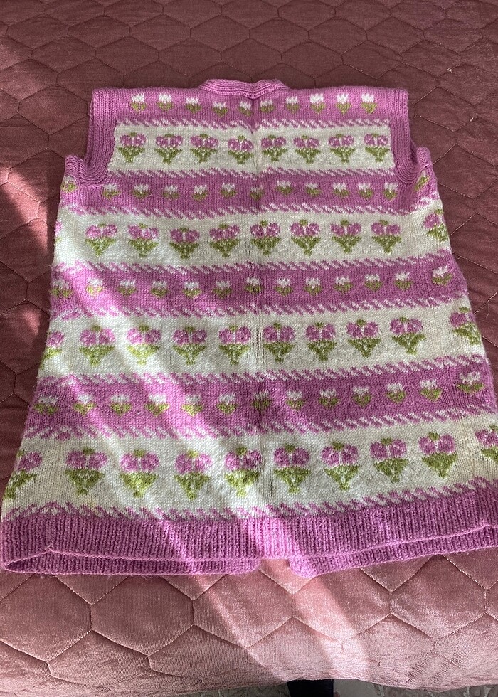 Çeyizlik örme yelek - Görsel 2