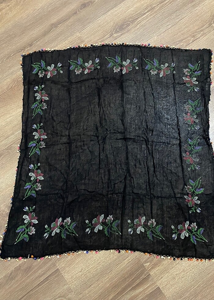 Çeyizlik vintage oyalı yazma - Görsel 2