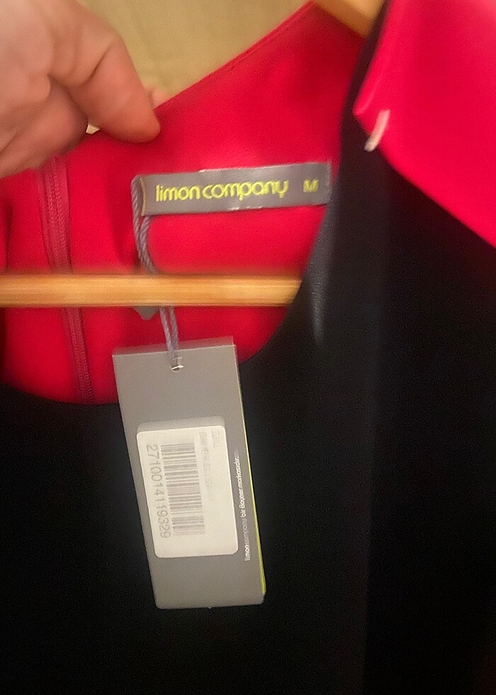 Pembe siyah elbise - Görsel 4