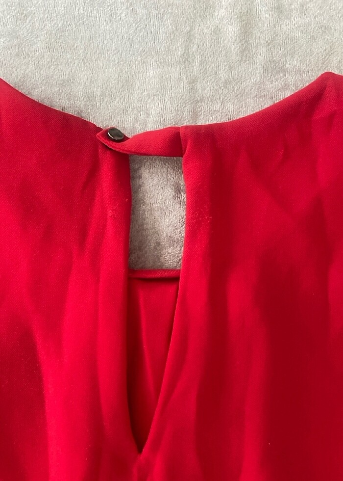 Mango kırmızı bluz - Görsel 4