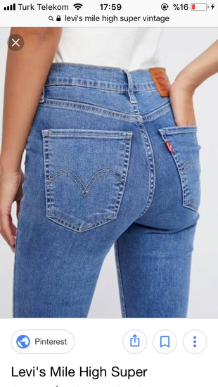 Levis Levis mile high vintage jean 721