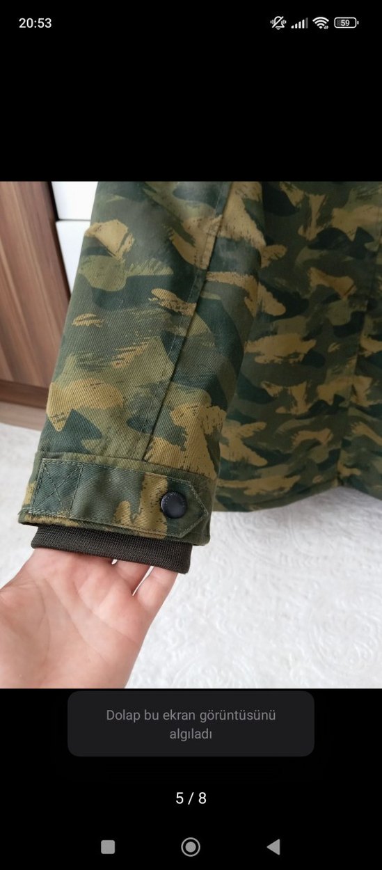 Kahverengi Kamuflaj Erkek Çocuk Kaban - Görsel 3