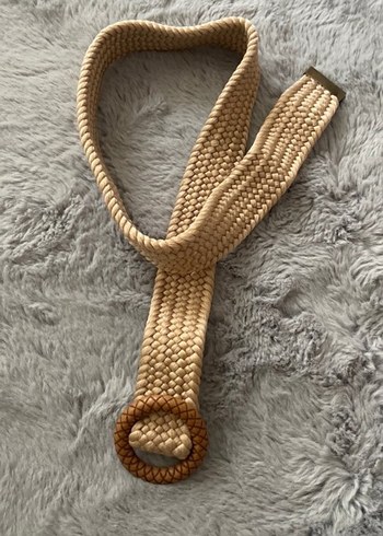 Bej Örgü Bohem Kadın Kemer - Görsel 2