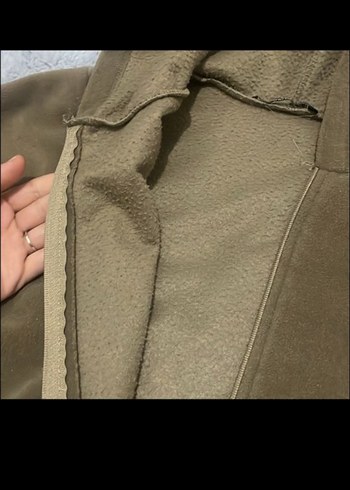 Kahverengi Kapüşonlu Fermuarlı Polar - Görsel 3