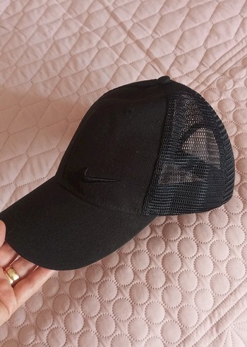 Kadın Siyah Spor Şapka Velcro Ayarlı