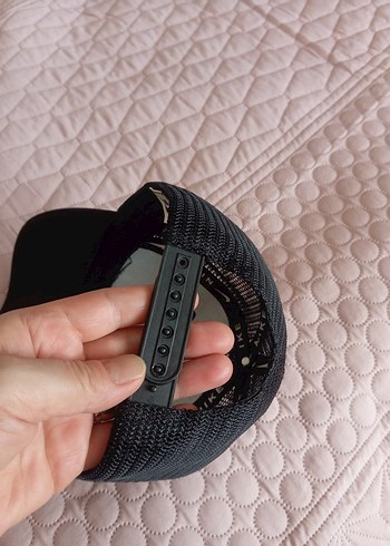 Beden Kadın Siyah Spor Şapka Velcro Ayarlı