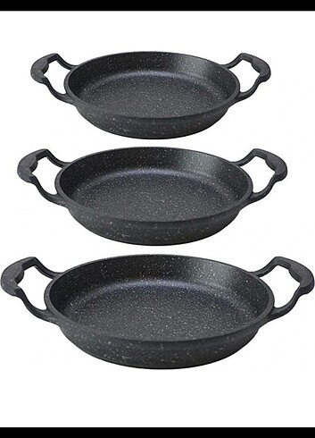  3 lü granit tava