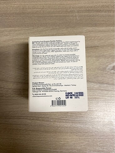 Beden the purest solutions enzim peeling