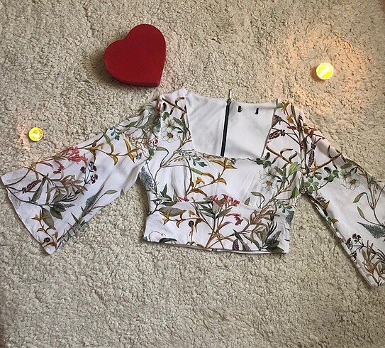 Yarasa kol crop bluz