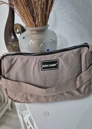 BORNCHAMPS Bej Keten Kadın Çanta - Görsel 2