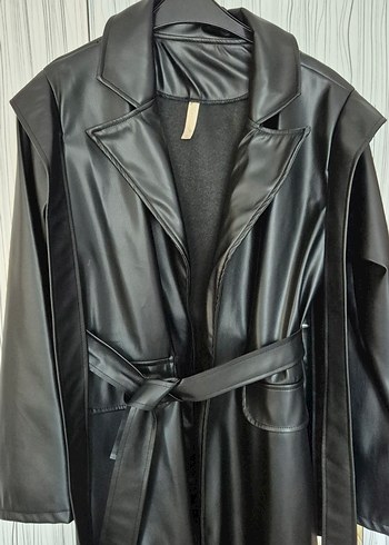 Siyah deri ceket - Görsel 7