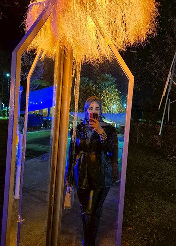 Siyah deri ceket - Görsel 2