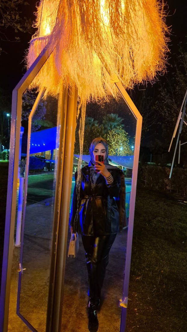 Siyah deri ceket - Görsel 2