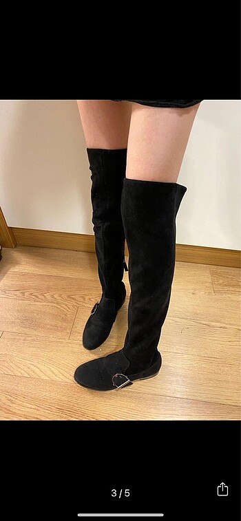 38 Beden Nine West süet diz üstü çizme