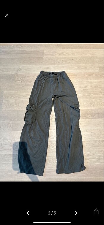 Zara Zara kumaş kargo pantolon