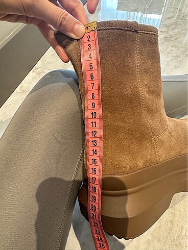 37 Beden kahverengi Renk Zara Ugg tarz bot