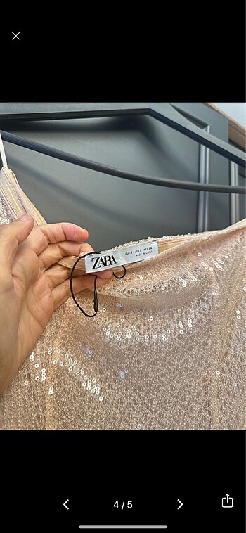 xs Beden Zara payetli elbise