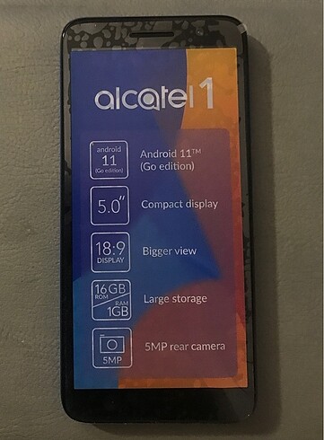Alcatel 1 2021 16GB Mavi Cep Telefonu
