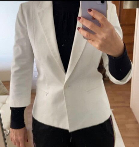 Beyaz M / 38 Fabrika Ceket/Blazer