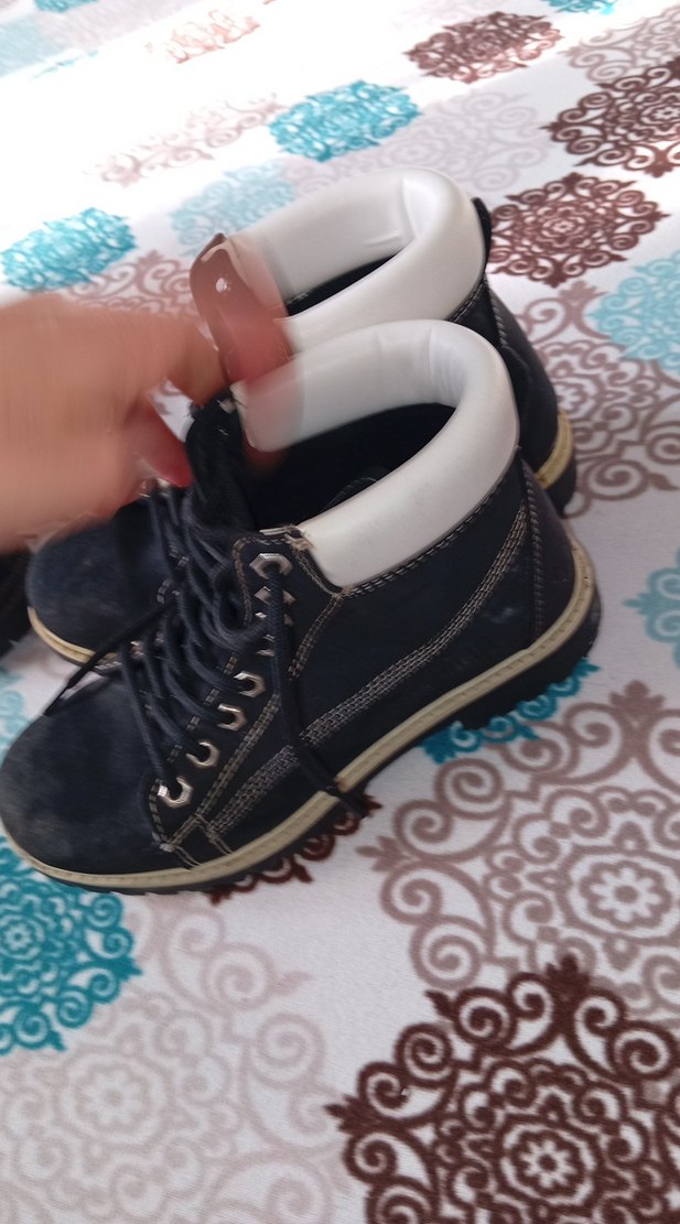 Siyah Gri Erkek Bağcıklar - Sokak Stili - Görsel 2