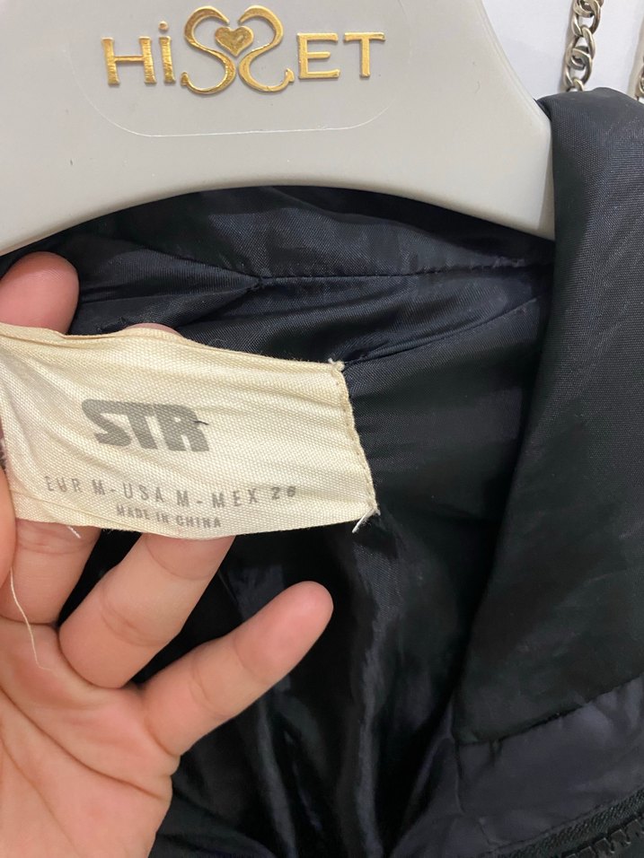 Kadın Siyah Fermuarlı Midi Kışlık mont - Görsel 3