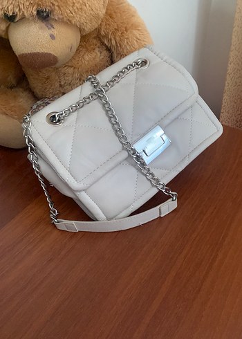 Beden Beyaz Kadın Çanta Zincir Detaylı Stradivarius