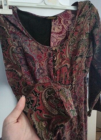 s Beden siyah Renk Uzun vintage elbise