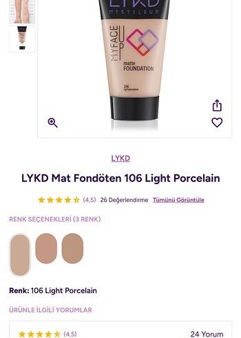 LYKD Mükemmel Kapama Fondöten - Açık Pembe - Görsel 3