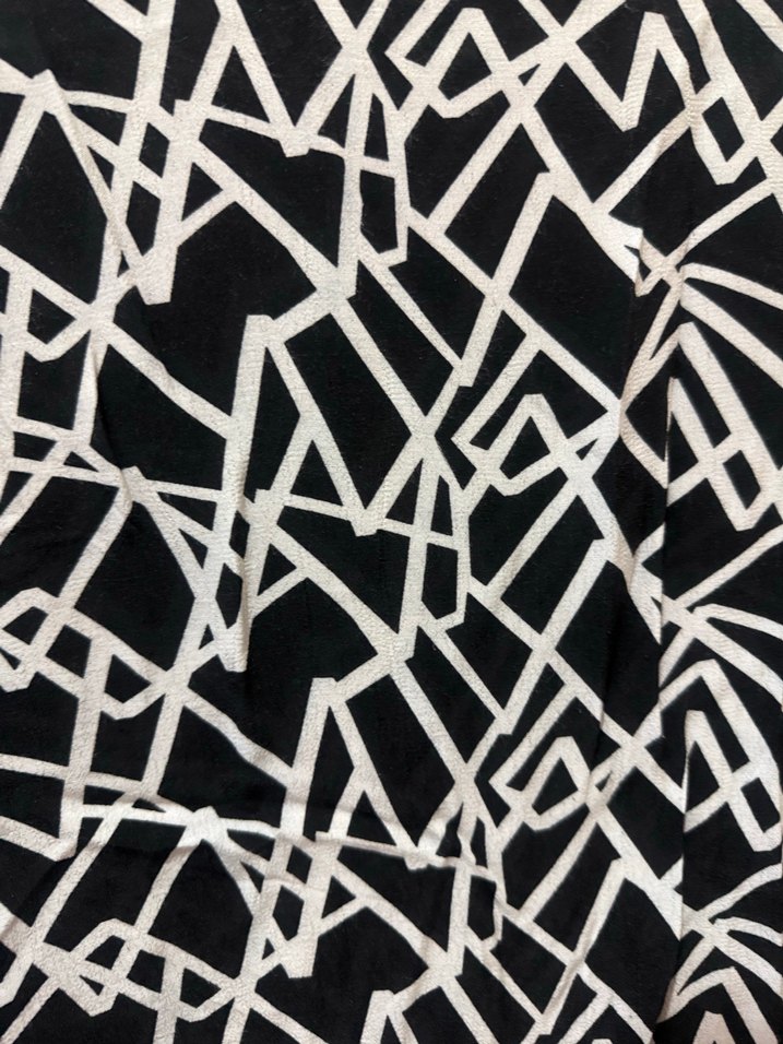 Koton l beden Geometrik Desenli Siyah Kadın Ceket - Görsel 3