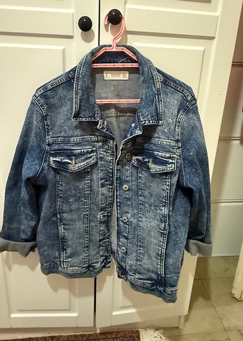 Mango xl/l beden Düğmeli Mavi Kadın Denim Ceket