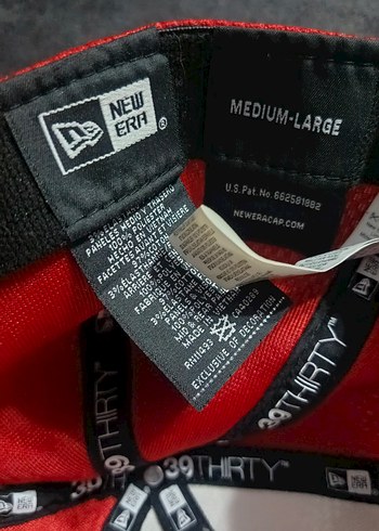 New Era Orijinal Kırmızı Beyaz Şapka - Görsel 4