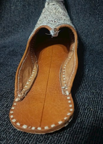 el yapımı otantik deri çarık - Görsel 8