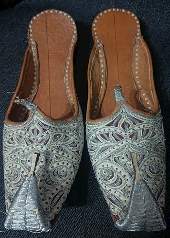 el yapımı otantik deri çarık - Görsel 7