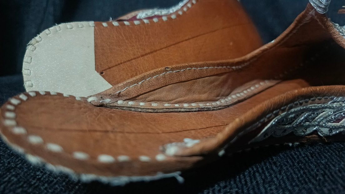 el yapımı otantik deri çarık - Görsel 3