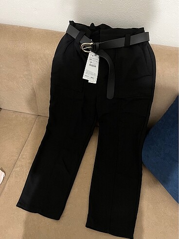 Zara Zara Kemerli Baggy Pantalon