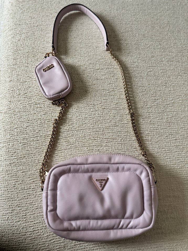 Guess Zincir Detaylı lila 
Kadın Çapraz Çanta - Görsel 2