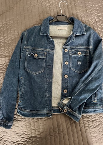 Düğmeli Mavi Kadın Denim Ceket - Görsel 2