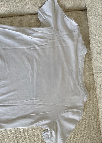 Nike Beyaz  Tişörtü, Kısa Kollu, Rahat Kesim - Görsel 3