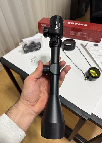 Siyah Eyebre Optics Tüfek Dürbünü - Görsel 4