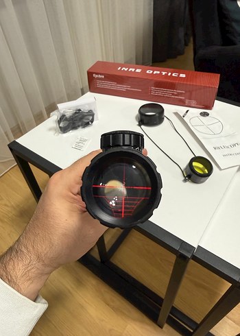 Siyah Eyebre Optics Tüfek Dürbünü - Görsel 6