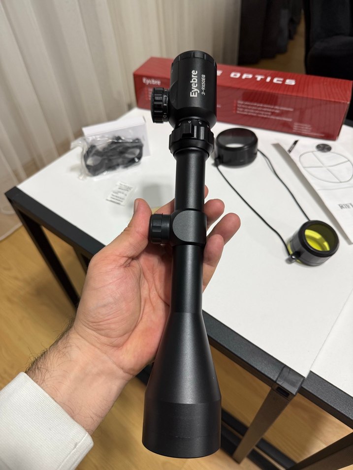 Siyah Eyebre Optics Tüfek Dürbünü - Görsel 4