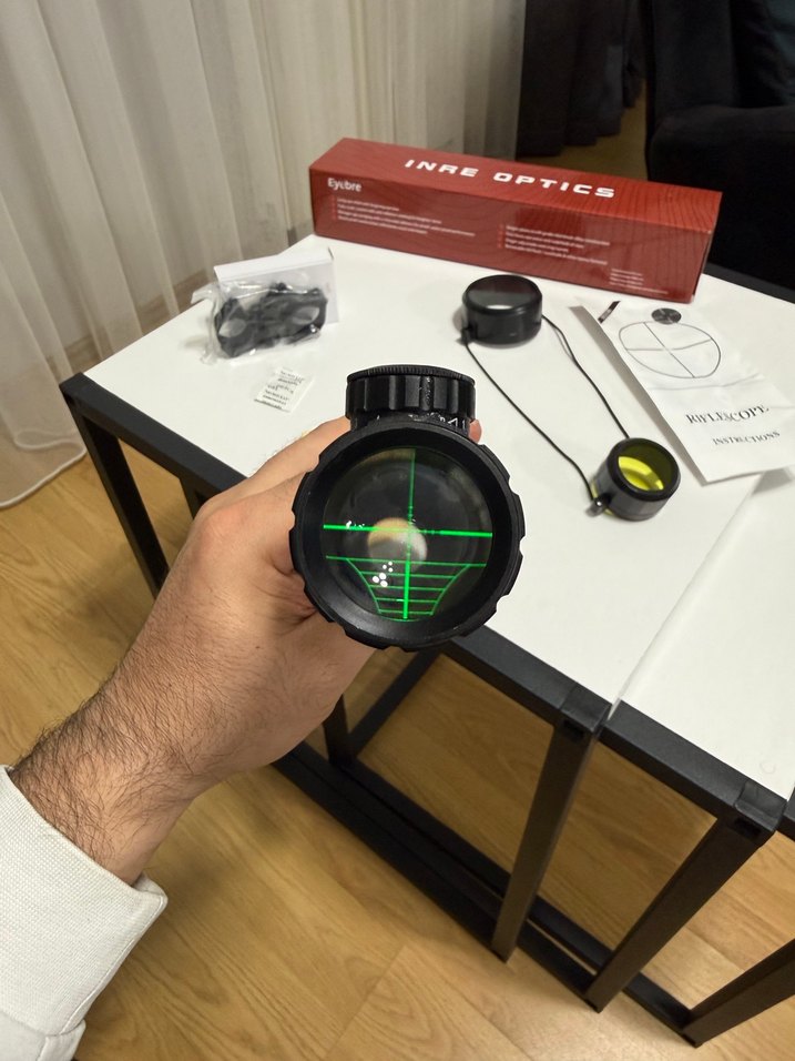 Siyah Eyebre Optics Tüfek Dürbünü - Görsel 5