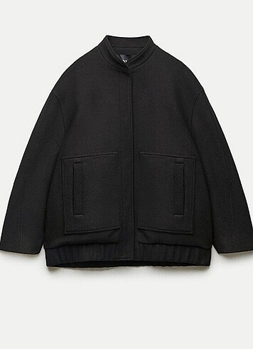 l Beden Zara yünlü bomber ceket