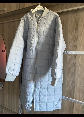 İkoll mont Gri Kapitone - Görsel 3